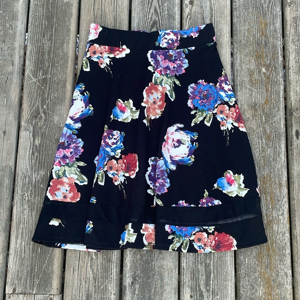 Studio Floral Skirt Made In Canada